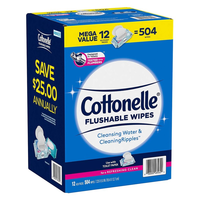 Cottonelle Flushable Wipes (504 Count)