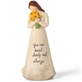 Sunflower Gifts for Women Birthday - 9.25'' Large Hand-Painted Resin Sunflower Figure Get Well Gifts Sunflower Decor, Encouragement Gifts for Women Mom Friends Christian Daughter Thinking of You