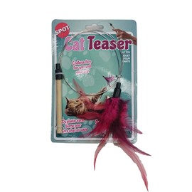 SPOT Ethical Pets Teaser Wand Cat Toy, 44", Assorted, Model Number: 52058