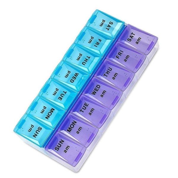 Pills Box 7 Days Weekly Tablet Medicine Box Holder Storage
