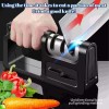MDHAND Knife Sharpener Professional Ceramic Tungsten Kitchen Sharpening System 3