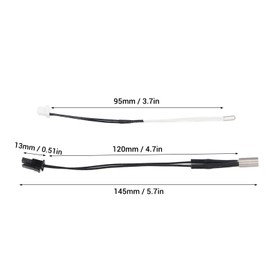Heating Rod for Prusa I3 MK4 24V 40W Heating Rod Thermistor Wire Kit for Prusa I3 MK4 3D Printer Ceramic Cartridge Heater with 3950 100K Thermistor