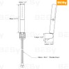 BESy Black Brass 2 In 1 Function Handheld Shower Head