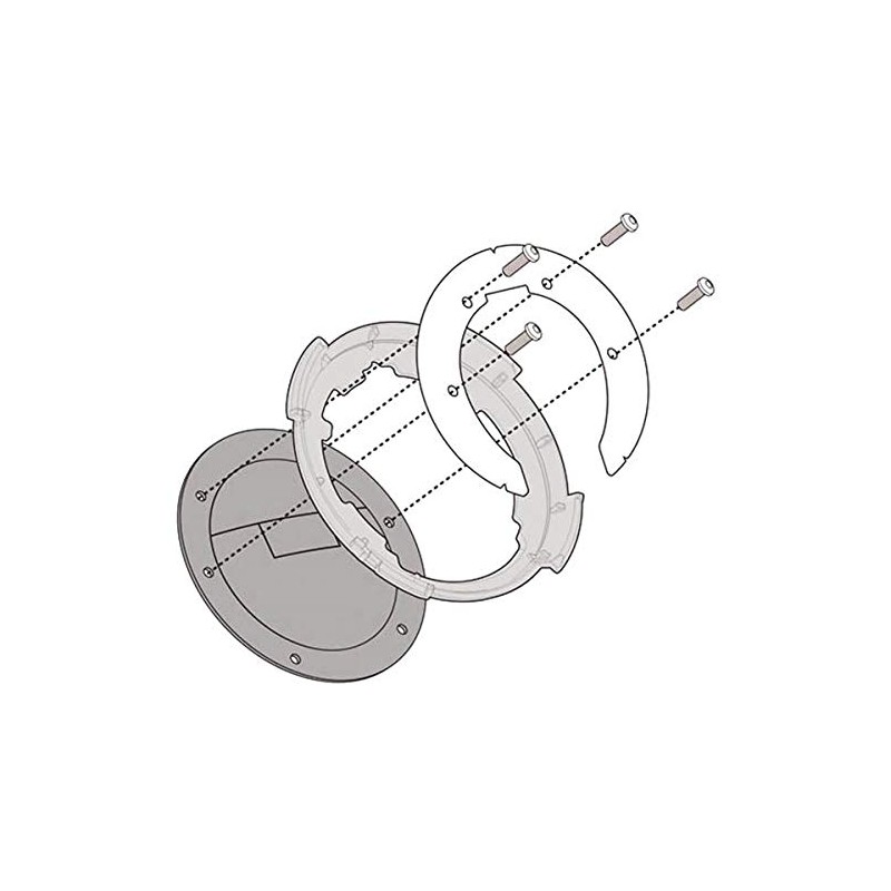 METALLIC FLANGE BF35 SPECIFICATIONS X TANK LOCK GIVI BAG