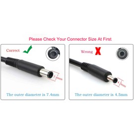 65W Genuine Charger for Dell Latitude 14 Rugged Extreme 7414 P45G P45G002 Laptop 19.5V 3.34A Power Supply Adapter Cord