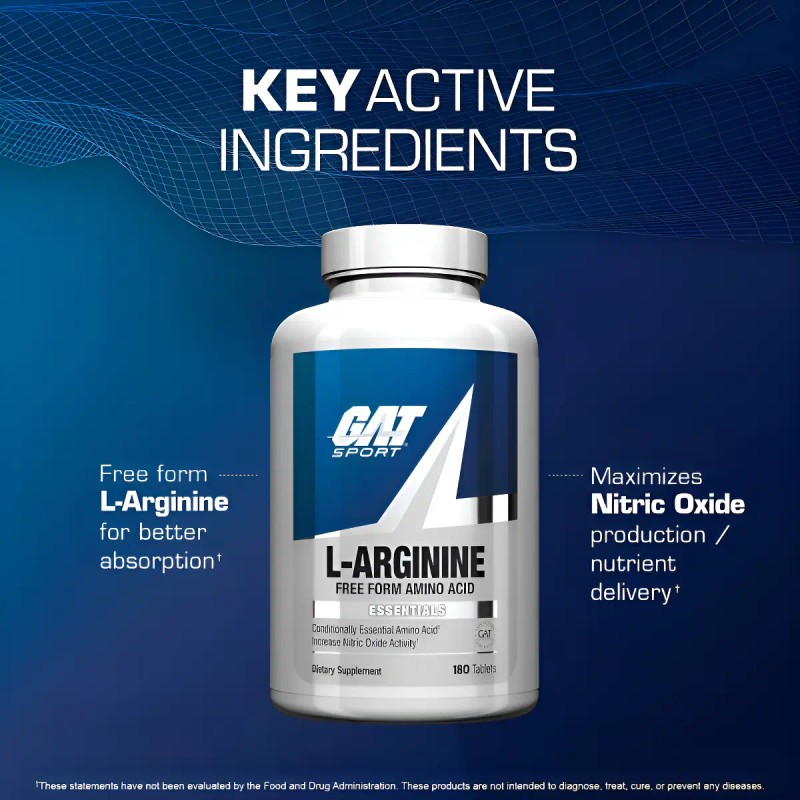 Arginine Gat Sport 180 Tabletas Arginina