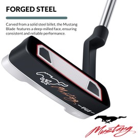 PGF Golf Mustang Blade B17 Golf Putter [ Black] [Right Handed] [Length:34"] Crafted with Precision