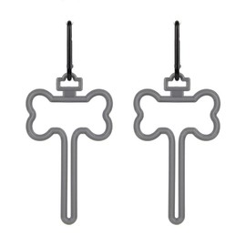 2 PCS Dog Poop Bag Holders,Hands-Free Pet Waste Bag Clips for Hold Waste Bag Poop Bags