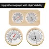 Dyna-Living 2 in 1 Sauna Wooden Sauna Hygrothermograph Indoor Fahrenheit