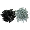 All Trade Direct 2000 Pcs BLACK NUMBER PLATE CAPS SCREWS