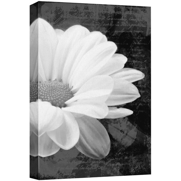 wall26 Canvas Print Wall Art Black & White Daisy &