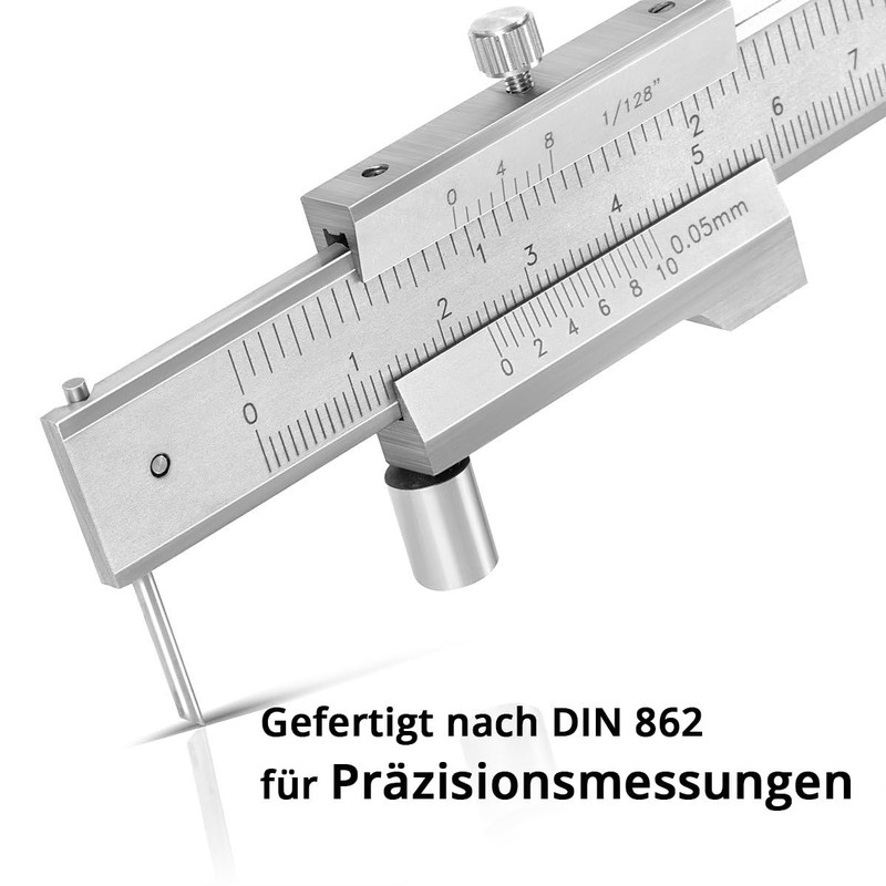 STAHLWERK Scribe Vernier Calliper, Measuring Gauge, Calliper 0-200 mm, 8