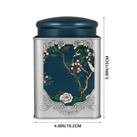 Tea Canister Airtight Loose Tea Canisters Metal Tinplate Empty Tins Chinese Style Tea Jars Coffee Tin for Dry Food Coffee Sugar Storage