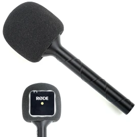 Interview Microphone Grip Housing Suitable for Rode Wireless Go/Go 2 Radio Range, (Handheld Adapter)