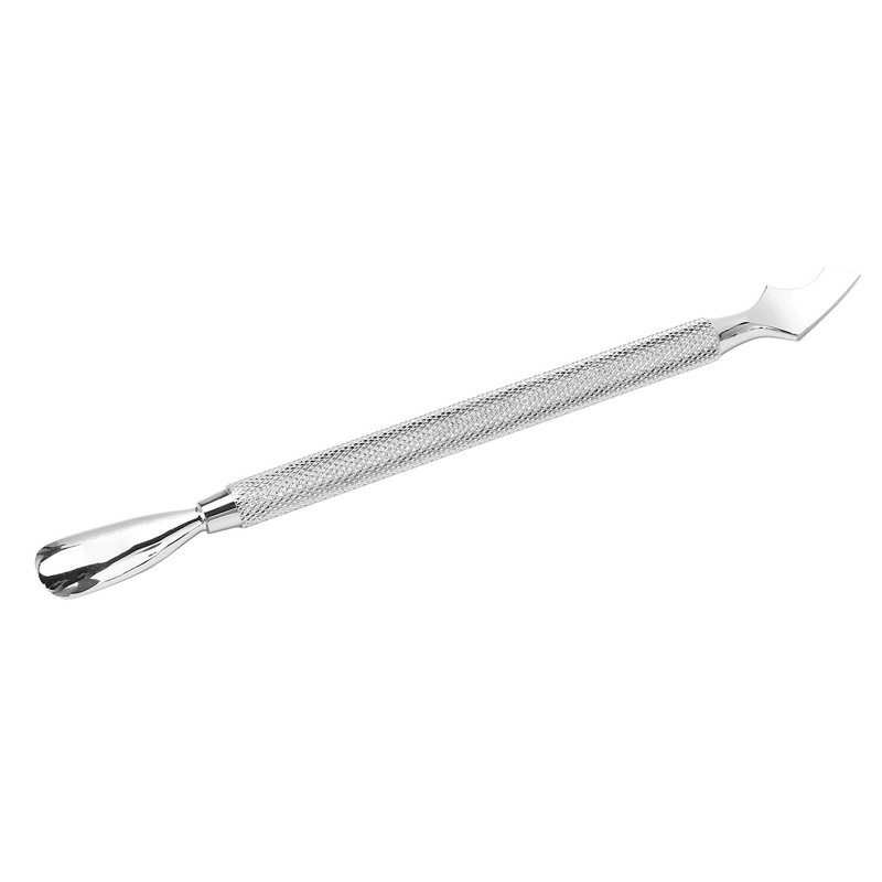 2Pcs Dual Ended Cuticle Pusher Stainless Steel Multipurpose Portable Cuticle