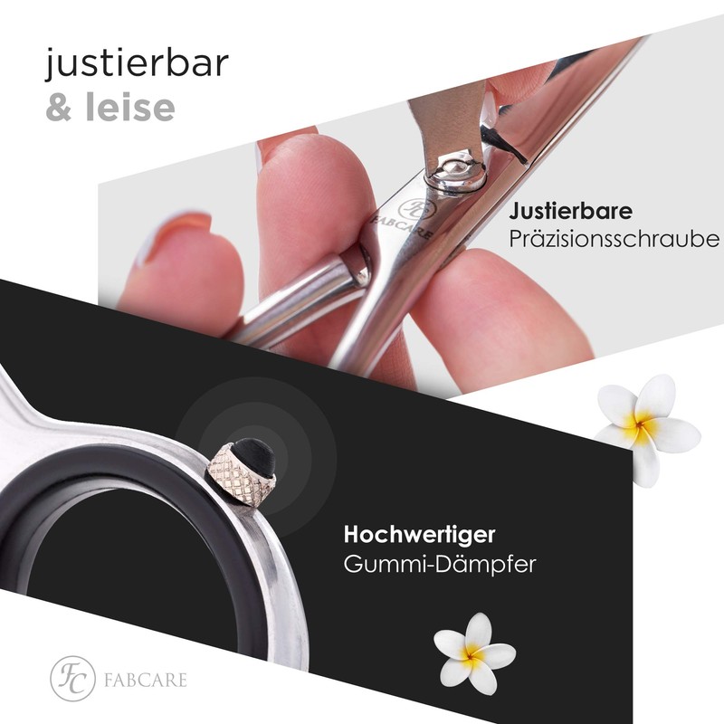 FABCARE Hair Scissors with One-Sided Micro Teeth - Extra Sharp