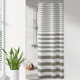 Madison Park Madison Park Shower Curtain Spa Waffle Weave Stall Shower Curtain for Bathroom 3M Scotchgard Moisture Management, Spa Quality Modern Shower Curtains for Bathroom, Stall 36x72' Grey Ombre