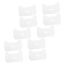 Beavorty Cotton Facial Mask Sheets 10pcs Breathable Half Face Skin Care Moisturizing Safe Stretch Material for Dry Skin