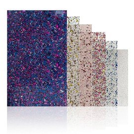 2.6mm (1/8th Inch), 12x19 inch, Glowforge Performance Series CO2 Laser Ready, Glitter cast Acrylic, Craft Closet Brand | Glitz Variety Pack
