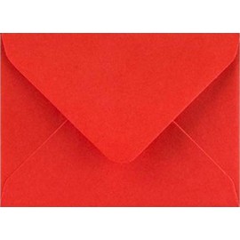C6 Coloured envelopes for A6 Greeting Cards Wedding Invitation Crafts 114x162mm - Pack of 40 envelopes (Poppy Red)