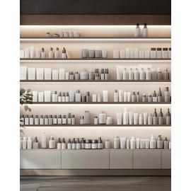 Shine Decor Under Cabinet Lighting Strip, Free Cuttable LED Silicone Neon Rope Hardwired 24V Anti-Glare Bright Cozy 228 Lumen for Indoor, Adhesive Black Shell 6000K Cool 12” UL Certified, No Adapter