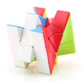 Yealvin Twisty Skewb Cube Twisty Puzzle for Intelligence Development Brain Teaser
