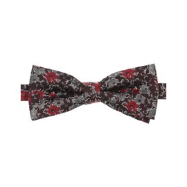 Venti Patterned Bow Tie, Medium red