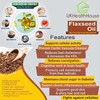 Flaxseed Oil Softgel 1000mg x 180 Capsules Strong Formula Omega