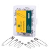 Wenrook 300 Pack Safety Pins Assorted, 4 Different Sizes, Strong