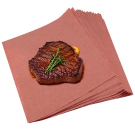 50PCS Pink Butcher Paper Sheets for Smoking Smoker 12 x 12inch Grilling Paper for BBQ Wrapping Meat Sublimation Heat Press Disposable