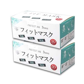100 Count Boxed Triple Layer Mask Non-Woven Nose Wire Disposable Non-woven