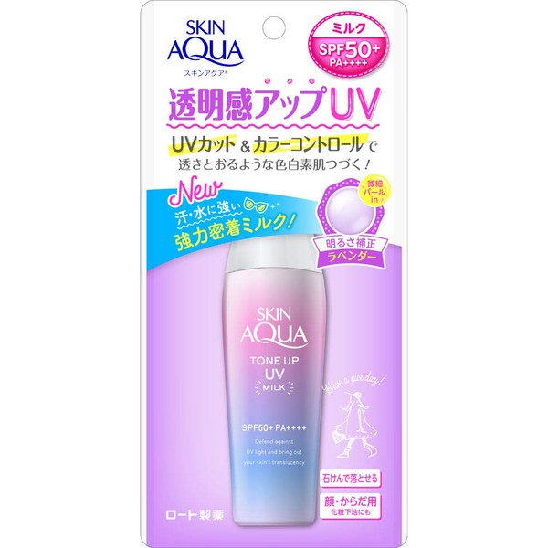 Skin Aqua Transparency Enhances Toning Lotion, UV Sunscreen, Heartbeat Sabon