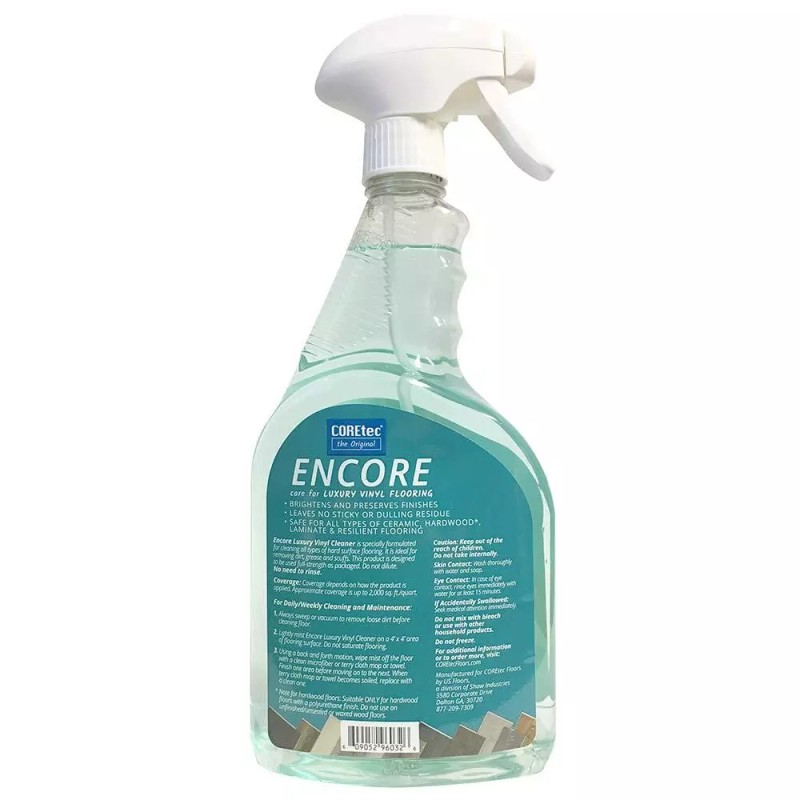 COREtec Encore 32oz Floor Cleaner for Luxury Vinyl Ceramic Hardwood