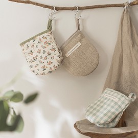 Decoview Comfort Vintage Mood Kitchen Gloves, Mint Check / 데코뷰 컴포트 빈티지무드 주방장갑, 민트체크