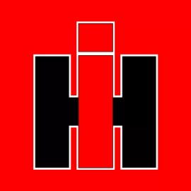 International Harvester Premium Vinyl Decal Sticker 2-pack  Tractor Logo - 3" wide x 3.57" tall