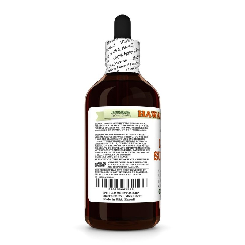 Liver Support Glycerite, Made in Hawaii, All Natural, Vegan, Lab