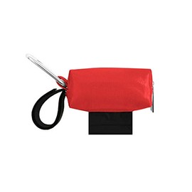 Doggie Walk Bags Designer Duffle Bags for Dogs, Unscented, Solid Red, Black