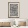 SIGNWIN Framed Canvas Print Wall Art Black Grid Mid-Century Collage