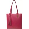 JOY & IMAN Tassel Chic Leather Handbag with Leather Wrislet,