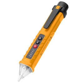 Nimomo Voltage Tester Pen, AC Voltage Detector Pen Current Tester Electrical Tester with LED Flashlight Sound Light Alarm Neutral Live Wire Judgment Function