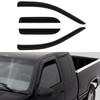 Side Window Deflector Dark Smoke Visors Rain Guards 4 -Pieces