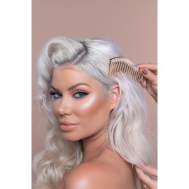 Silk Oil of Morocco Silk Detangling and Styling Comb, Gold