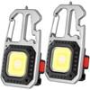 OFKPO 2PCS LED Keychain Flashlight, 500 Lumens, COB Keychain Light