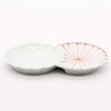 Hasami Ware 476690 Shigeyama Pottery Chrysanthemum Shape, Small Portion Plate,