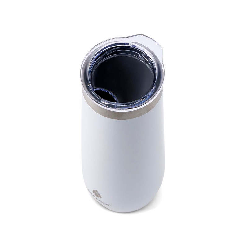 Manna Sleek Champagne Flute Tumbler - 9 Oz - White