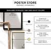 Poster Store 12x16 Black Wood Picture Frame