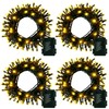4 Pack- Battery Operated Outdoor Tree String Lights with 50
