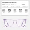 LeonDesigns Stylish Safety Goggles Anti-Fog Blue Light Blocking Glasses (Square