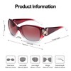 IGnaef Trendy Butterfly Polarized Sunglasses for Women Ladies Wraparound UV