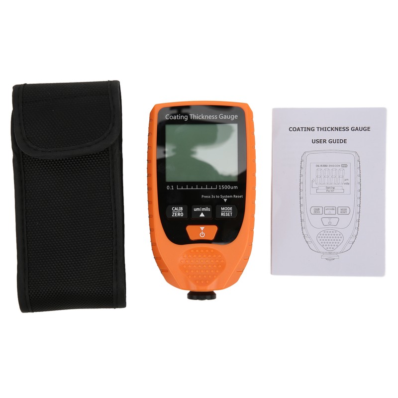 1500um Handheld Coating Thickness Gauge Tester Automobile Paint Thickness Measuring